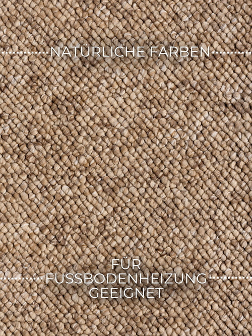 Vloerkleed MOMO Rugs Northern Light Round Sand 150 cm rond