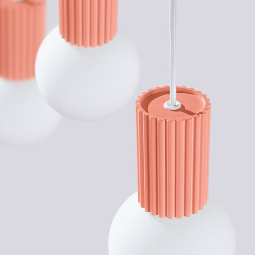 Sollux Lighting Hanglamp HALO 3L perzik - 40x6x120cm