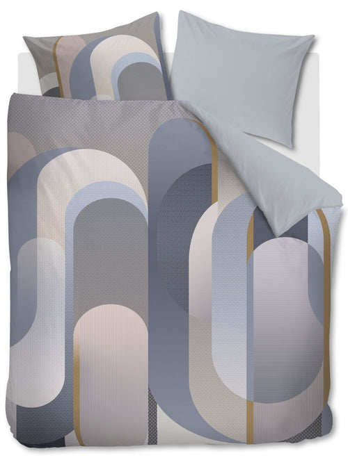 Kardol Dekbedovertrek Archi - 260 x 200/220 cm - Blauwgrijs