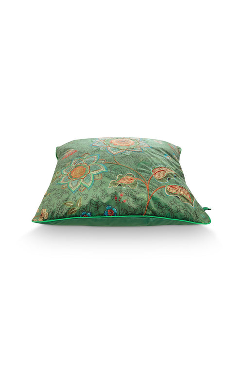 Pip Studio Sierkussen Mumbai Morning Groen Fluweel 60 x 60 cm