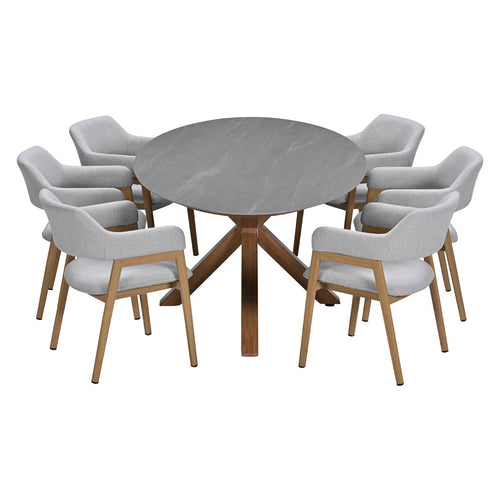 Garden Impressions Tuinset Alexia 7-delig - Scot tuintafel 230x115 cm