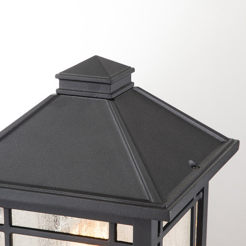 Elstead Quoizel Cedar Sokkellamp voor buiten Zwart, IP44