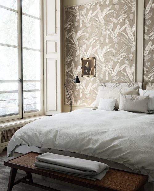 Masureel behang bladeren zand beige - 53 cm x 10.05 m - 630636 - vtwonen shop