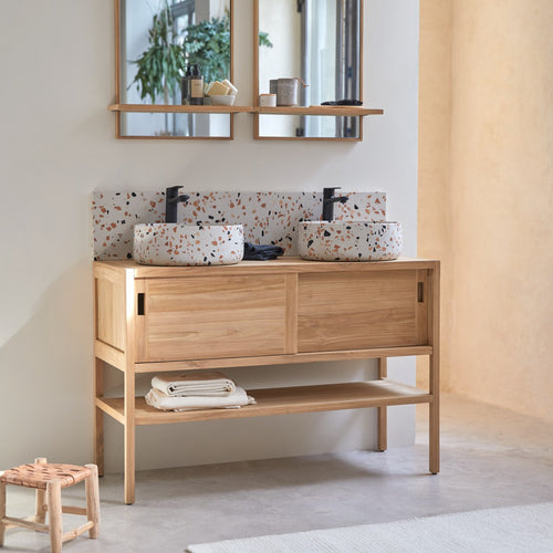 Tikamoon Massief teakhouten badmeubel 120 cm - Naturel