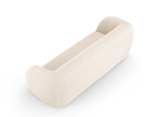 Cosmopolitan Design Bank Essen 3-zits, boucle, beige - 95x230x86cm