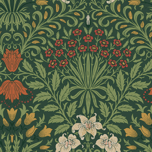 William Morris at Home Vliesbehang - Garden Moss Green - 1000x52 - vtwonen shop