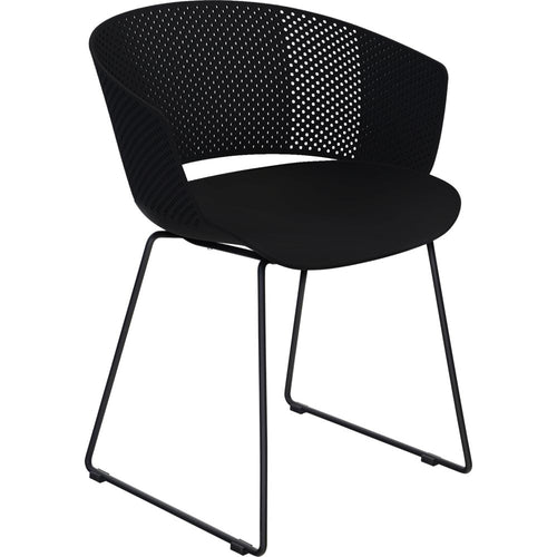 Lesli Living bistrostoel Orly - zwart - 58,5x45,5∕53x79cm - set van 4