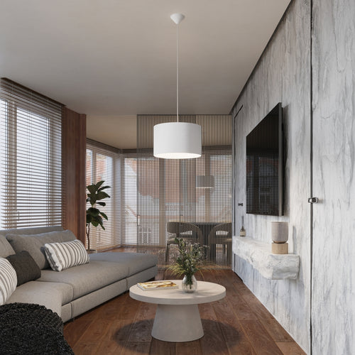 Sollux Lighting Hanglamp NOVA 30 wit - 30x30x88cm