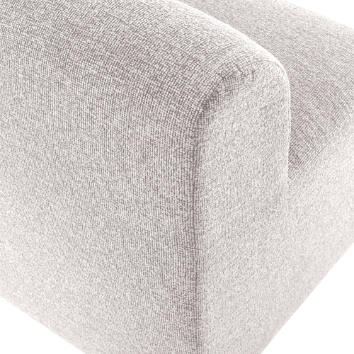 WOOOD eetbank 164 cm rugleuning Mojo Base - Bouclé - Ecru - 83x164x76