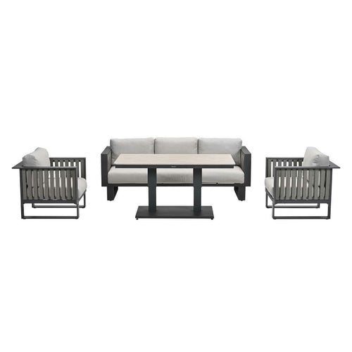 Garden Impressions lounge dining set Gabon taupe - 4-delig