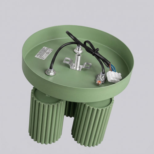Sollux Lighting Plafondlamp KARBON 3P salie - 19,5x19,5x18cm