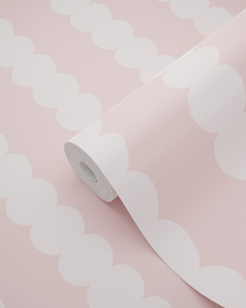 ESTAhome behang grafische print pastel roze - 0.53 x 10.05 m - 131745