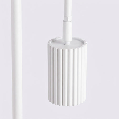Sollux Lighting Vloerlamp KARBON 1 wit - 30x30x160cm