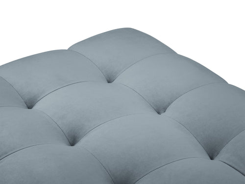 Cosmopolitan Design Bank Bali 2-zits, flueel, lichtblauw - 62x133x40cm