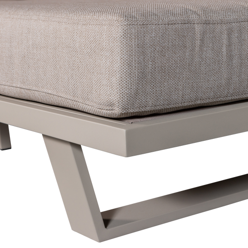 WOOOD 3-zits tuinbank Bear - Aluminium - Zand - 80x210x87