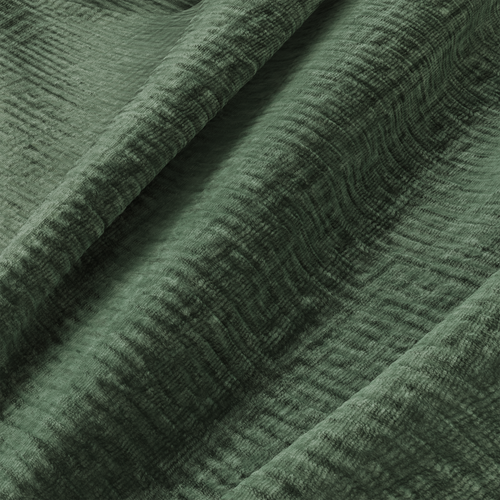 Sia Home - Hoekbanken links MYRA - Fluweel met patroon - Smaragdgroen - 300cm