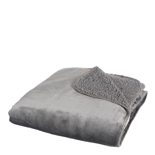 Mica Decorations Mardy Fleece Plaid - L200 x B150 cm - Polyester - Antraciet