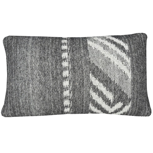 Malagoon kussen Mochica decostripe - anthraciet - 35x60cm