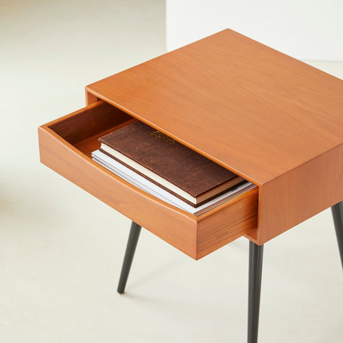 Tikamoon Teakhouten nachtkastje - Naturel - vtwonen shop