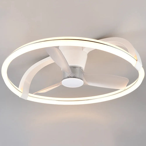 Trio Leuchten plafondventilator Stockholm - 1 lichts - 73.6  x 23   cm - wit