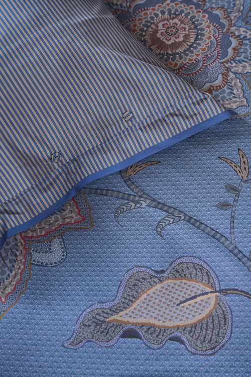 Pip Studio Dekbedovertrek Mumbai Night - 240 x 200/220 cm - Blauw