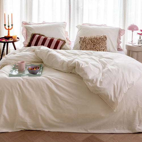 Dindi Home - Dekbedovertrek Forever Colours - 200x220 cm - Off White