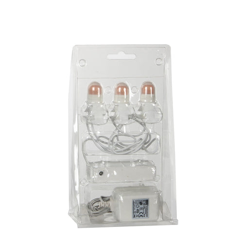 Luville Kerstdorp Miniatuur Gloeilampenketting - Kerstversiering voor Sfeervolle Verlichting - Kerstslingers voor Kerstdorp - Kerstguirlande met 3