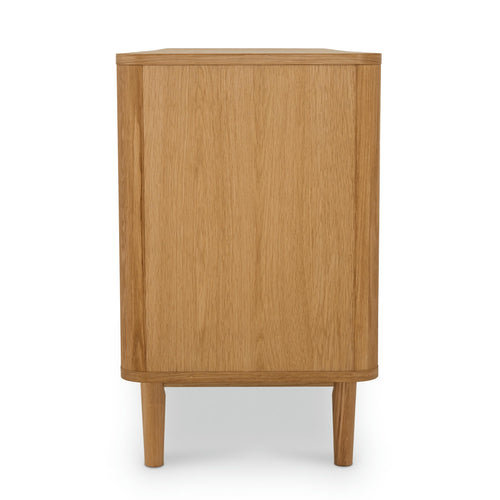 Furnhouse 3-deurs dressoir Nyborg - Natuurlijk eikenhout - MDF, Eikenfineer - 45x180x75
