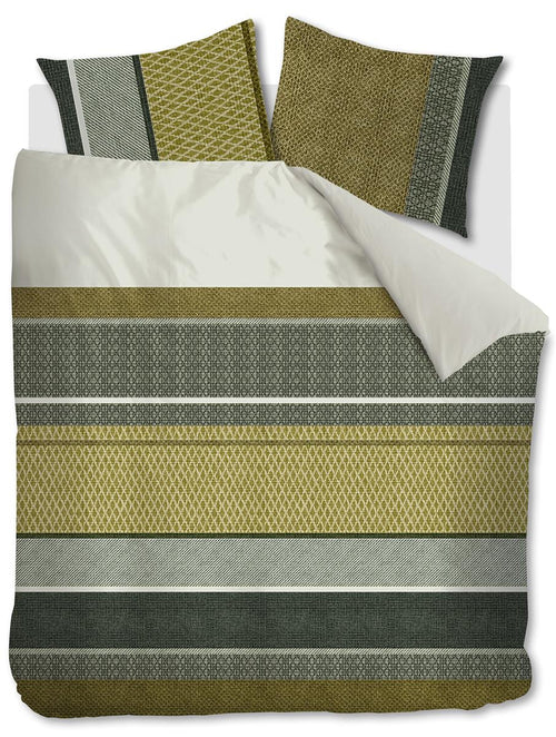 Beddinghouse Benthe dekbedovertrek - Tweepersoons - 200x200/220 cm - Groen