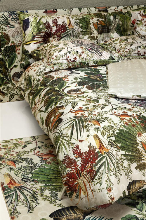 MOOOI dekbedovertrek Menagerie - 140x200/220 cm - ivoor - vtwonen shop