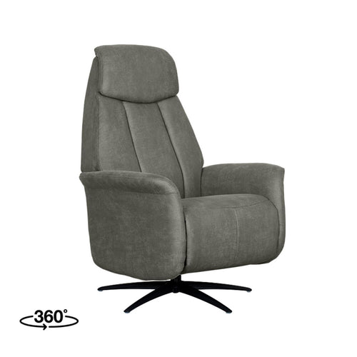 LABEL51 Fauteuil Oslo Elektrisch - Taupe Stof - Draaibaar - vtwonen shop