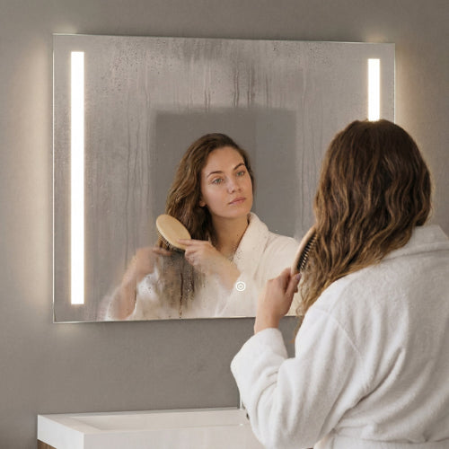 LOMAZOO badkamerspiegel Reyes - met LED verlichting & anti condens - rechthoekig - 60 x 80 cm