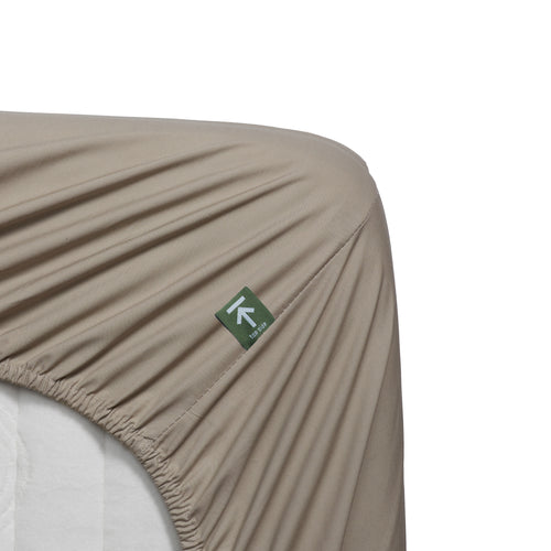 Beddinghouse splittopper hoeslaken BH Percale Cotton TDS - 180x210 cm - zand