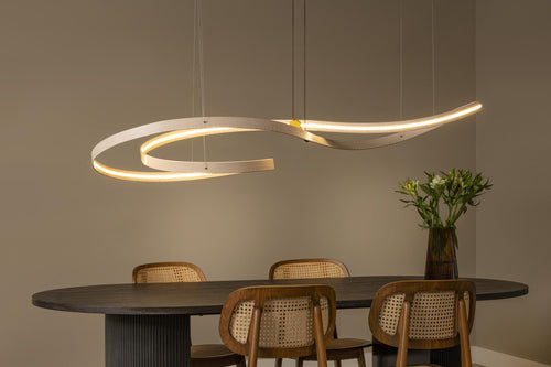 Lucide hanglamp SLALOM - Geïntegreerde LED - Beige - vtwonen shop