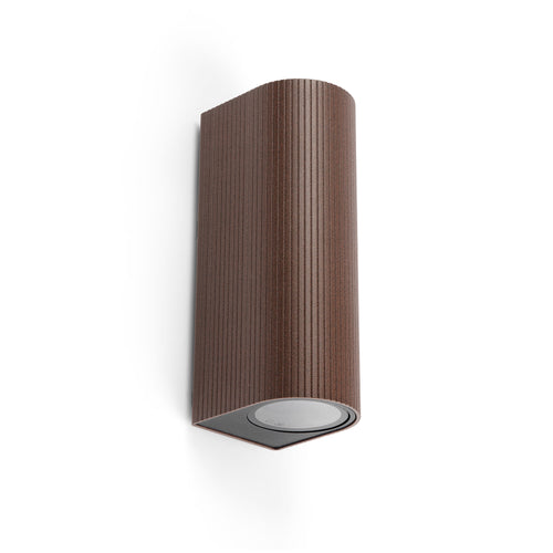 Faro Estela Estela Outdoor Up Down Wandlamp Roestbruin GU10 IP65