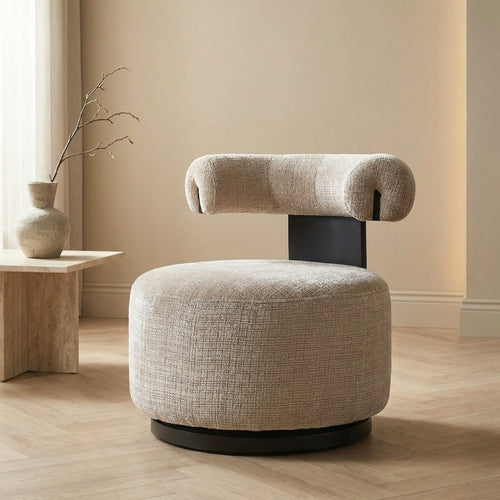 DÉJA Living Draaifauteuil Caranza - Taupe Stof