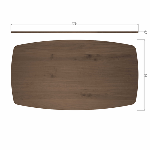 WOOOD eettafel deens ovaal Tablo - Eiken - Bruin - 74x179x99 - vtwonen shop