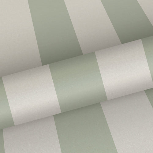 Sanders & Sanders behang strepen groen en beige - 53 cm x 10.05 m - 640689