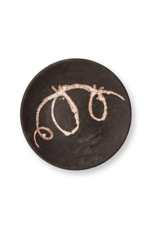 vtwonen - Wandbord Twirl - Terracotta - Donkergrijs - 34.5x5 cm