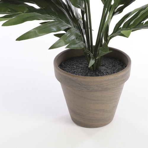 Mica Decorations Areca Palm Kunstplant in Bloempot Stan - H45 x Ø60 cm - Groen