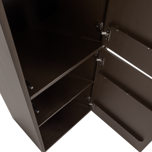 WOOOD smalle opbergkast Meggy - Grenen hout - Middenbruin - 215x55x40