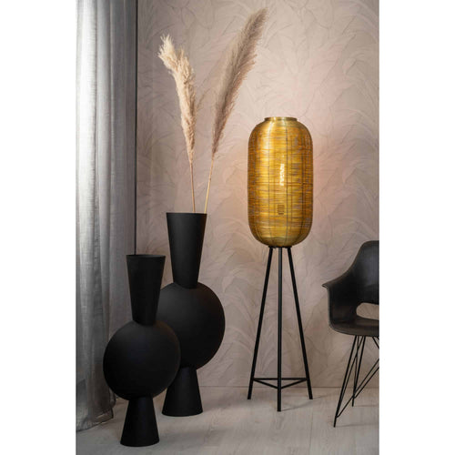 Light & Living vaas Kavandu - zwart - 15x12.5x53cm - vtwonen shop