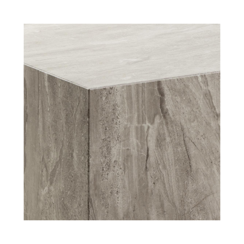 Rebellenclub Salontafel Gubbio - 90 x 90 cm - Grijs Marmer Look - vtwonen shop