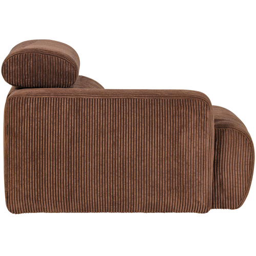 WOOOD 1-zits element bank arm links Novi - Ribstof - Terra - 86x109x113 - vtwonen shop