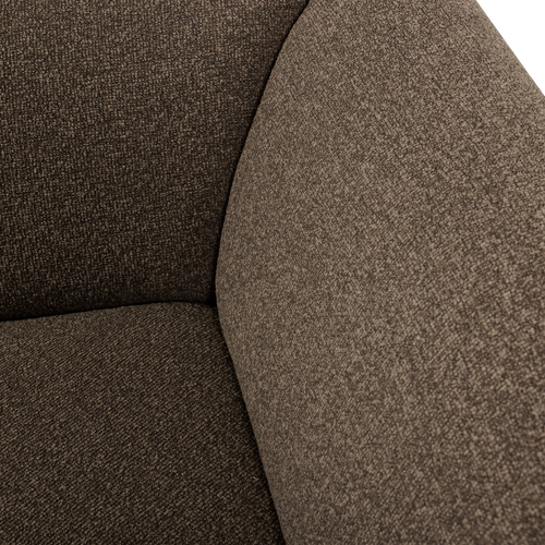 WOOOD hoekelement recht Mojo Base - Bouclé - Bruin Melange - 74x105x105