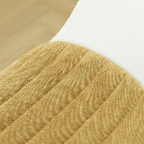 Nolon Nino-Liz barkruk wit met warm oker zitkussen - zwart onderstel - 65 cm