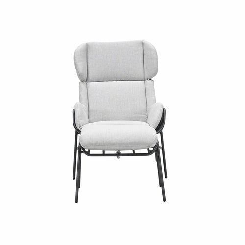 Garden Impressions loungestoel Fresno donker grijs incl. voetenbank - vtwonen shop