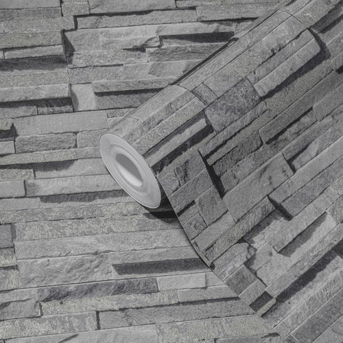 Livingwalls behang steen grijs - 53 cm x 10.05 m - AS-388163 - vtwonen shop