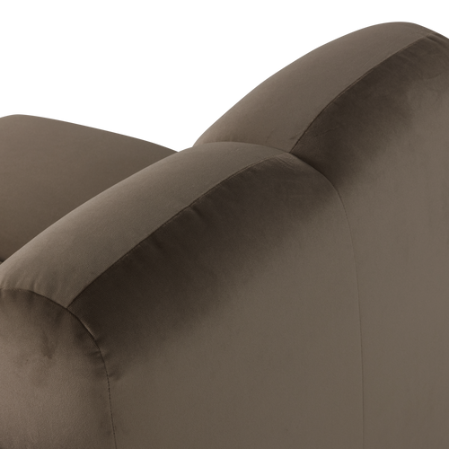 WOOOD 1-zits bank Mojo - Velvet - Taupe - 74x84x97