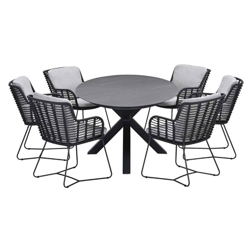 Garden Impressions tuinset Fabrice - Scot - Napoli grey - 230x115 cm - 7-delig - vtwonen shop